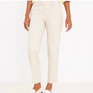 Ann Taylor LOFT Riviera Marisa Ankle Pants 8 in cream